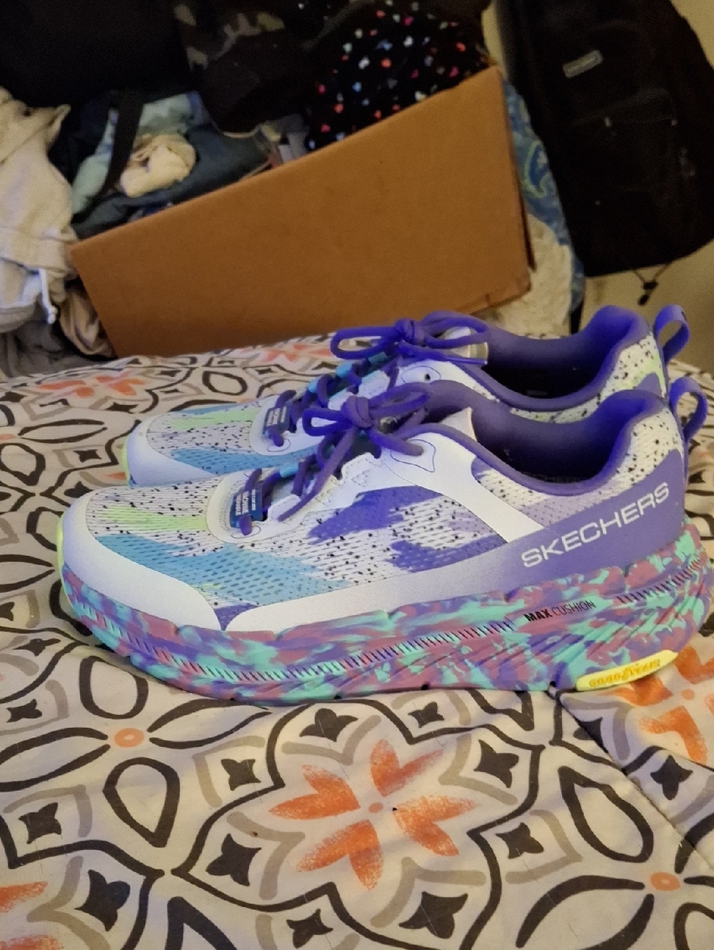 Womens Purple Skechers